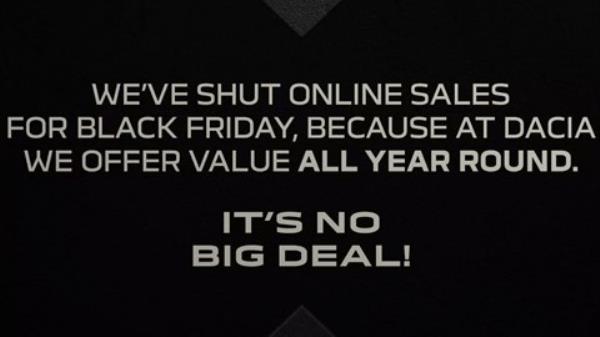 Dacia Black Friday - banner