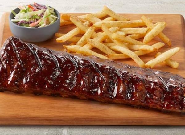 Fridays Big Ribs Whiskey Glazed (full rack) with Seaso<em></em>ned Fries & Coleslaw 