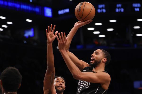 Mikal Bridges scored a team-high 26 points for the Nets in their loss to the Heat.