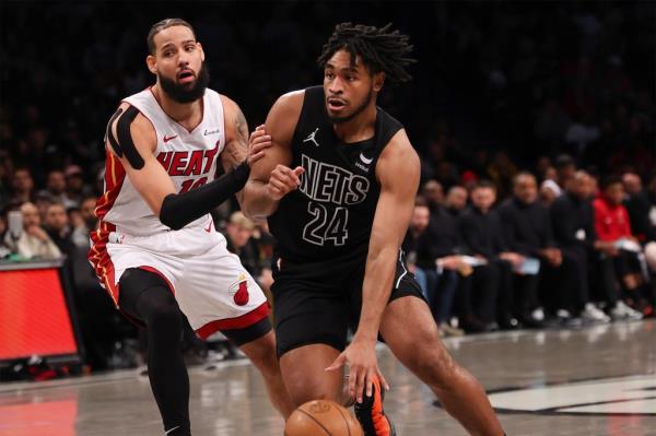 Cam Thomas added 23 points for the Nets off the bench in their loss to the Heat.