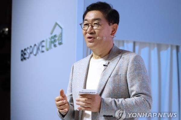 Samsung　Electronics'　Vice　Chairman　and　Co-CEO　Han　Jong-hee　(Courtesy　of　Yonhap　News)