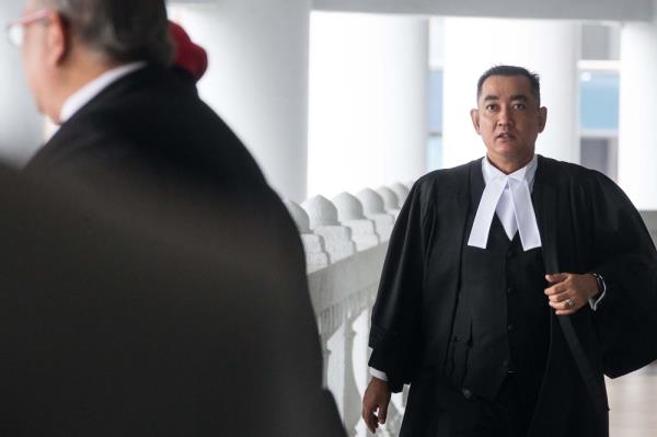 Deputy public prosecutor Ahmad Akram Gharib argued that the prosecution’s application to amend the three charges faced by Datuk Seri Najib Razak is not done in bad faith and does not breach any co<em></em>nstitutional protection and rights. — Picture by Sayuti Zainudin   