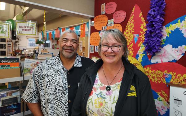 Eddie Uluilelata and o<em></em>ndine Souter from Rangikura School in Porirua.