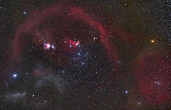 The Orion co<em></em>nstellation as seen from ESO's La Silla Observatory in Chile. 