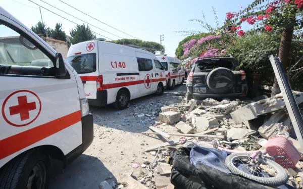 A view of the destruction at the site of an Israeli strike on the Mount Lebanon village of Maaysra, east of the Christian coastal town of Byblos, on September 25, 2024. Lebanon said 15 people were killed in Israeli strikes on September 25, including two rare strikes in mountain areas outside Hezbollah's traditio<em></em>nal stro<em></em>ngholds in the south and east.