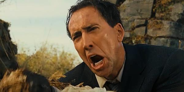 Nicolas Cage screaming in The Wicker Man