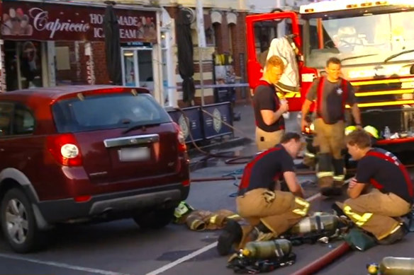 An ice cream shop fire is being treated as suspicious.