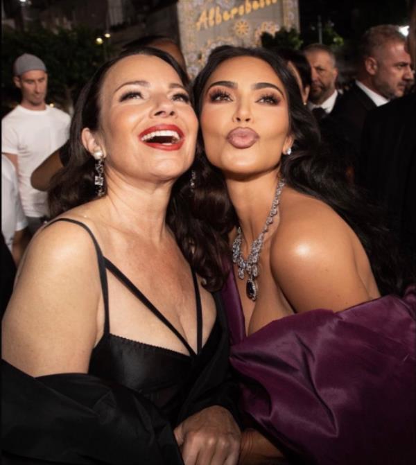 Fran Drescher and Kim Kardashian.