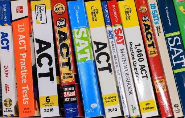 ACT and SAT prep books