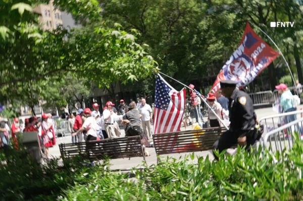 The mayhem started shortly after press co<em></em>nferences from the Trump and Biden campaigns.