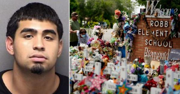 Nathan Cruz (left) was arrested for threatening to 'do the same thing' as his cousin, who committed the Uvalde school shooting in 2022