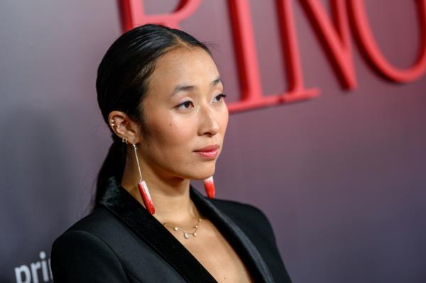 August CEO Nadya Okamoto wears tampon earrings. 