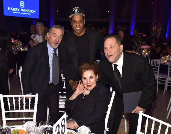 Harvey Weinstein, his mother Miriam, Robert De Niro, Jay Z