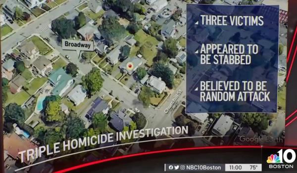 A screenshot of an NBC report a<em></em>bout the killings. 