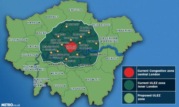 Map reveals Lo<em></em>ndon ULEZ expansion in 2023 - is your area affected? metro.co.uk