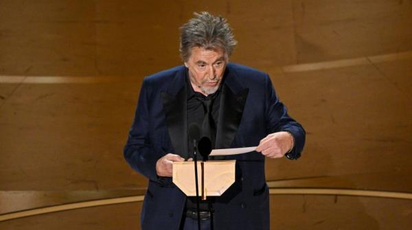 Al Pachino caused quite a stir during the 2024 Oscars on Sunday when the actor seemed to skip over announcing all ten of the Best Picture nominees and went straight into announcing the winner. 