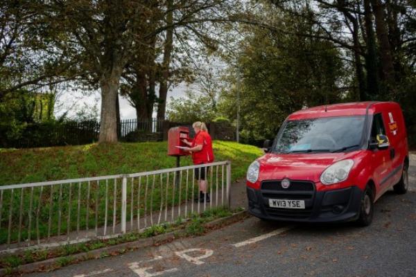 The postbox on Lynher Drive, Saltash 