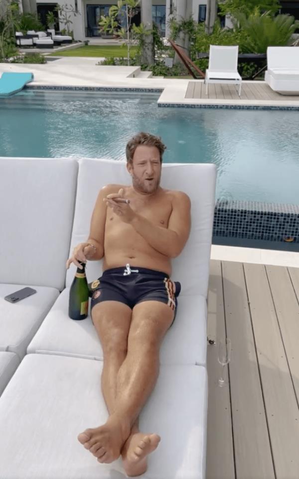 Barstool boss Dave Portnoy reveled in Henry Blodget's step-down from the CEO position at Business Insider in a video on X taken poolside in Miami.