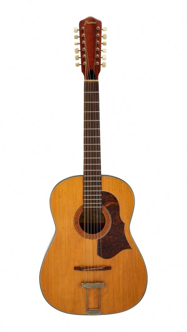 The auctio<em></em>neers said Lennon played the guitar, which is expected to exceed its estimate of $600,000 to $800,000, on the Beatles' 1965 album 