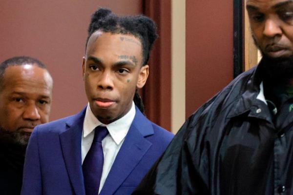 Jamell Demons, better known as rapper YNW Melly, enters the courtroom for closing arguments in his trial at the Broward County Courthouse in Fort Lauderdale on Thursday, July 20, 2023. Demons, 22, is accused of killing two fellow rappers and co<em></em>nspiring to make it look like a drive-by shooting in October 2018. (Amy Beth Bennett / South Florida Sun Sentinel)