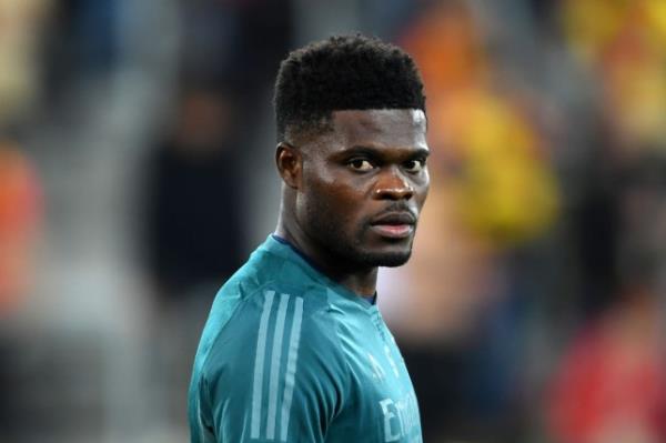 Thomas Partey playing for Ghana