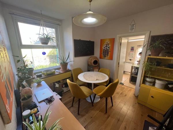 The shared dining area. 