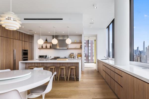 Interior of the chef's kitchen. 