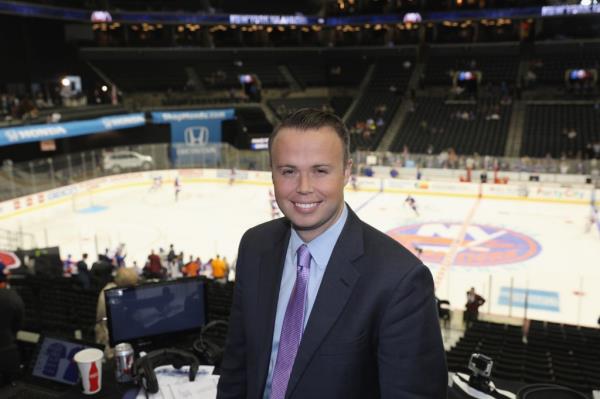 Brendan Burke will call the Islanders' first-round playoff games on MSG.