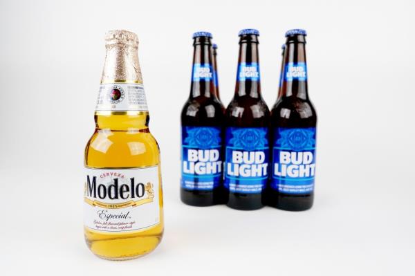 Modelo, which is distributed in the US by Co<em></em>nstellation Brands, took first place with an 8.34% share of dollars spent on beer compared to 8.28% for Bud Light through Aug. 12.