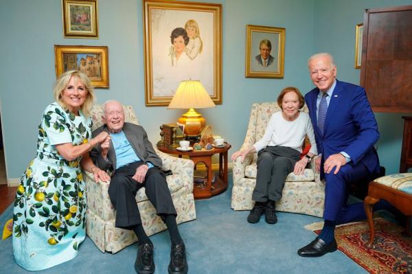 The Bidens visit the Carters