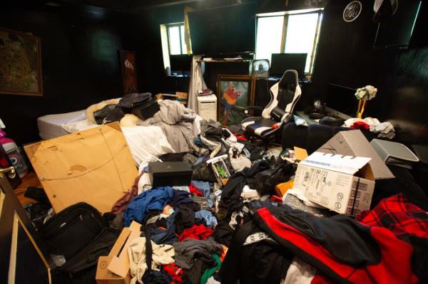 A look inside 701 Bay Street in Staten Island, NY on May 22, 2024, wher<em></em>e more than a dozen residents including property owner Ettore Mazzei  were busted during a drug raid.