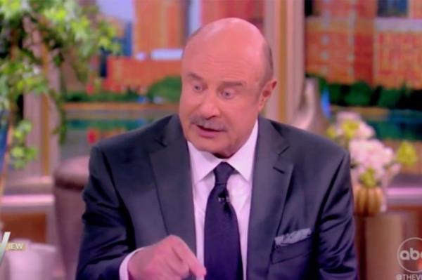 Phil McGraw in a suit speaking on The View a<em></em>bout Covid lockdowns. Credit: The View/ABC.