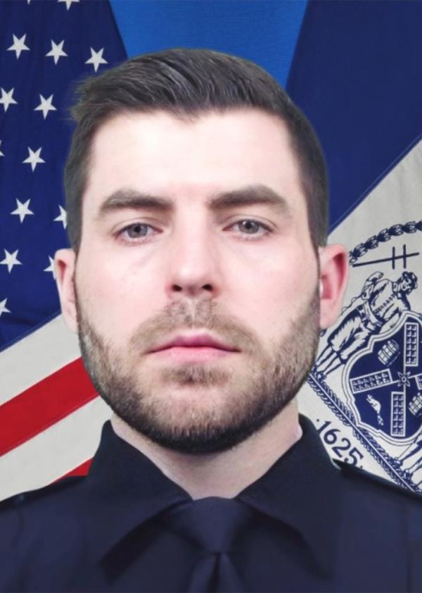 NYPD officer Jo<em></em>nathan Diller, who was fatally shot at 1919 Mott Ave in Queens.