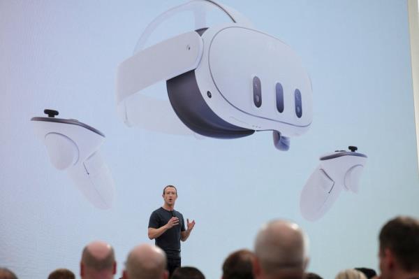 Zuckerberg unveiled me<em></em>ta's Quest 3 headset, which will sell for $500 apiece.