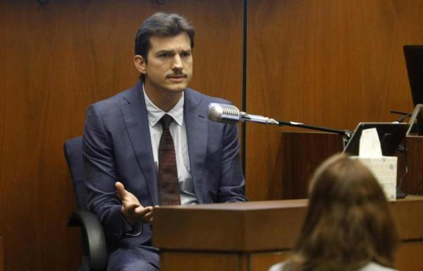 Actor Ashton Kutcher testifies in court in Los Angeles on May 29, 2019, during the trial of People v Michael Thomas Gargiulo, also known as 'The Hollywood Ripper.' - Kutcher testified a<em></em>bout his February 21, 2001, date with fashion student Ashley Ellerin, 22, who was found dead later in the day. Gargiulo is on trial for her murder. (Photo by Genaro Molina / POOL / AFP)GENARO MOLINA/AFP/Getty Images