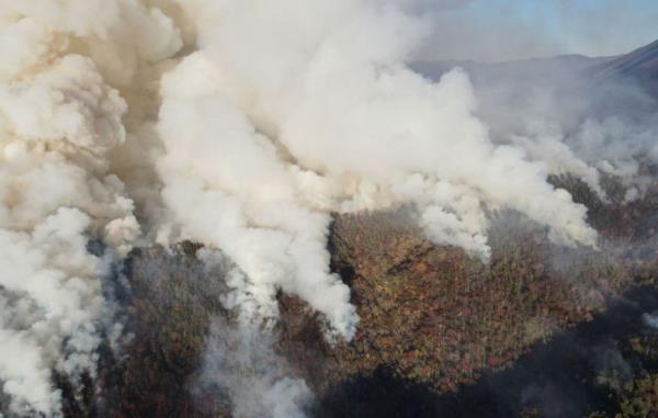 Officials have identified 75 other structures that are threatened and said fire departments are focusing on structure protection while North Carolina Forest Services is focusing on putting in fire lines.