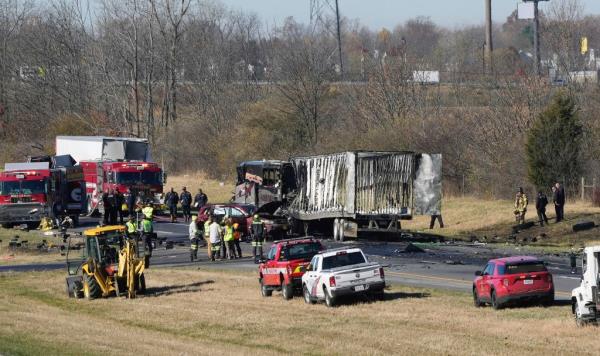 Both directions of Interstate 70 are closed in Licking County, Ohio,  near the State Route 310 interchange after a fatal accident on Tuesday, Nov. 14, 2023