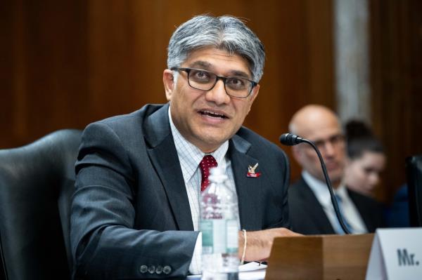 Jigar Shah, Director, Loan Programs Office, U.S. Department of Energy, speaking at a Senate Energy and Natural Resources Committee hearing at the U.S. Capitol.