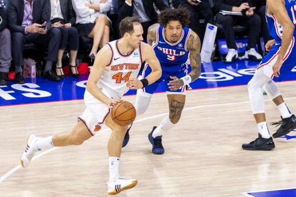 Bojan Bogdanovic struggled in the regular season since coming to the Knicks, but did show some signs of busting out vs. the 76ers in the first round of the playoffs before suffering an injury.